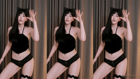 AfreecaTV黑珍(黑晶)(BJ햄찡)2020年10月31日Sexy Dance165736-秀人集