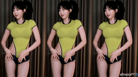 AfreecaTV黑珍(黑晶)(BJ햄찡)2020年9月6日Sexy Dance074758-秀人集