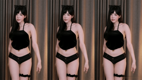 AfreecaTV黑珍(黑晶)(BJ햄찡)2020年10月31日Sexy Dance165738-秀人集